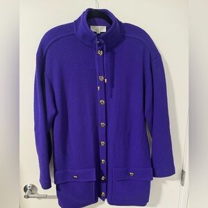 Vintage St John purple jacket size large